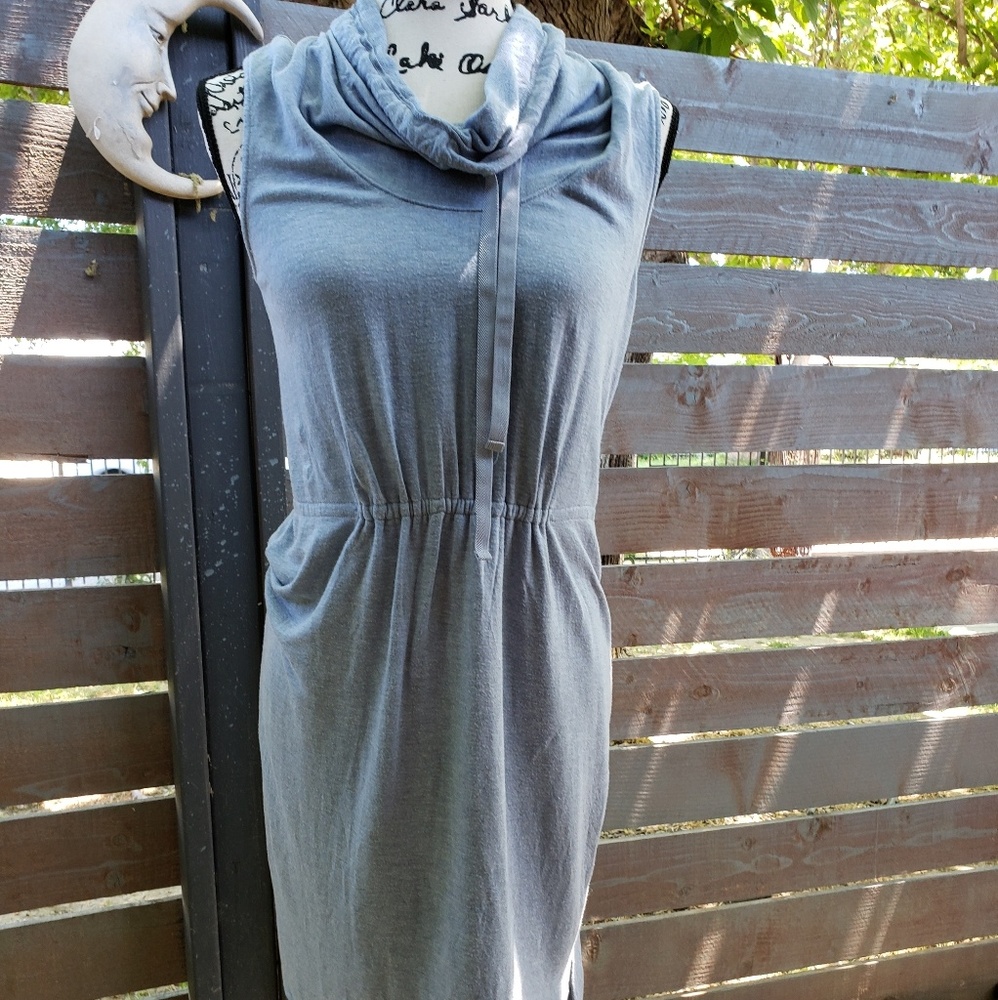 soft cotton like dress, feels very comfortable,